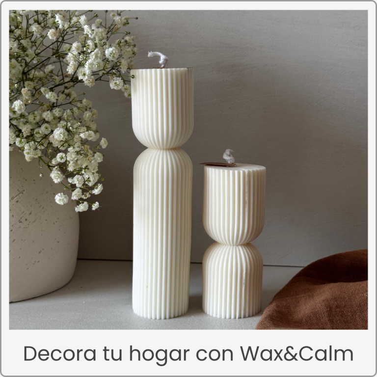 Vela decorativas artesanales Velas artesanales de soja